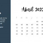 Calendario 2022 con frase