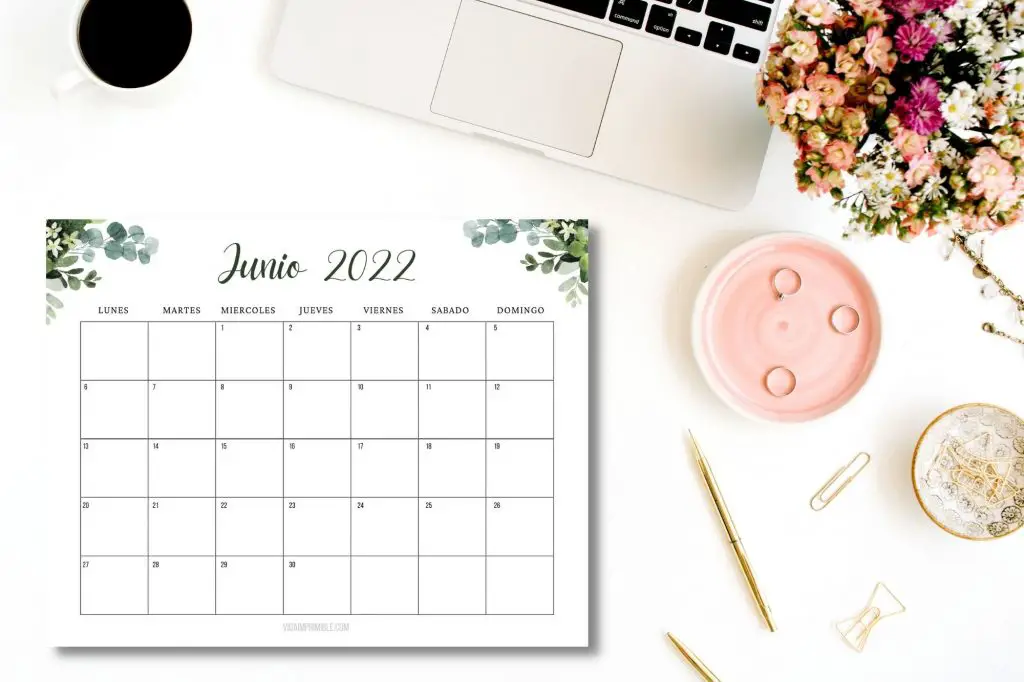Calendario Junio 2022 para suscriptores newsletter