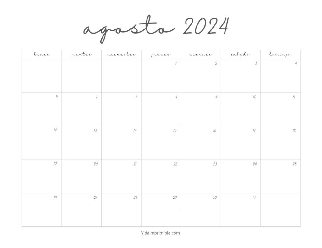 Escritorio con un Calendario Marzo 2024 para imprimir diseño manuscrita