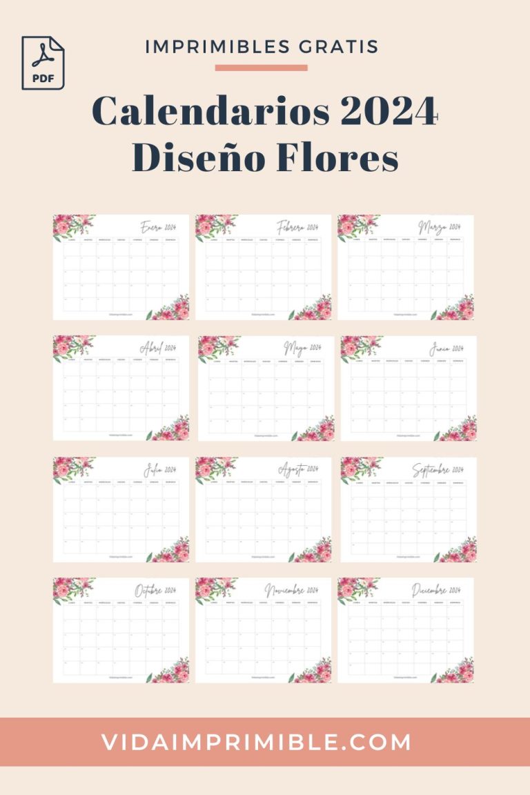 Calendarios 2024 para Imprimir (PDF) Gratis